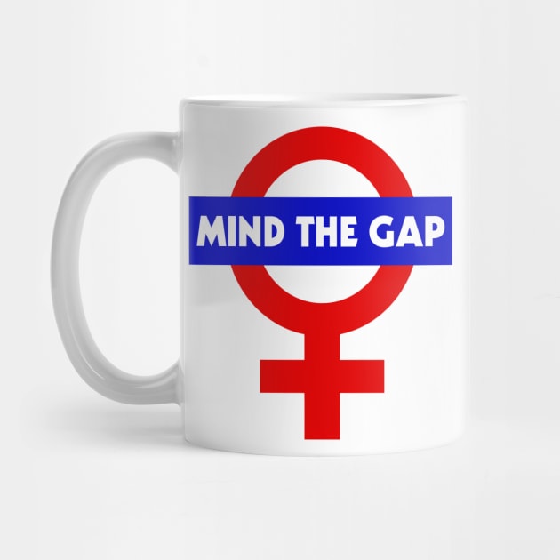 Mind the Gap // Feminist Power Symbol Design by darklordpug